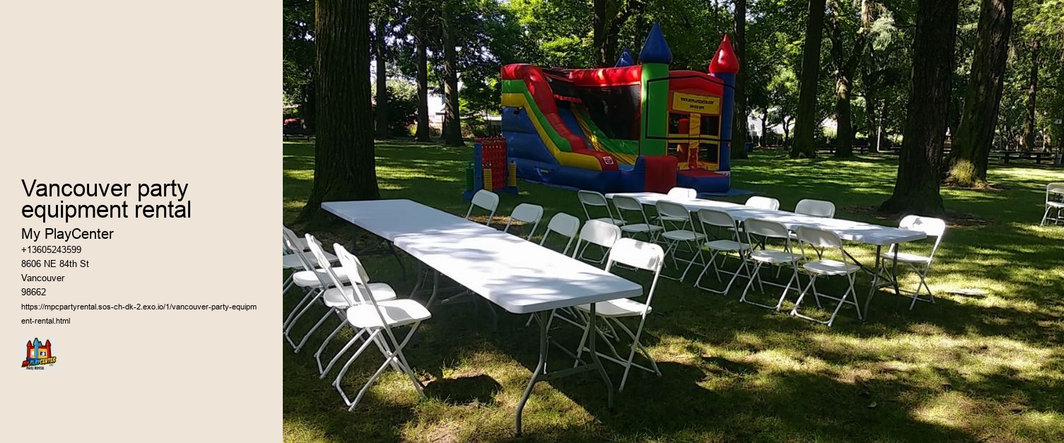 Vancouver party equipment rental