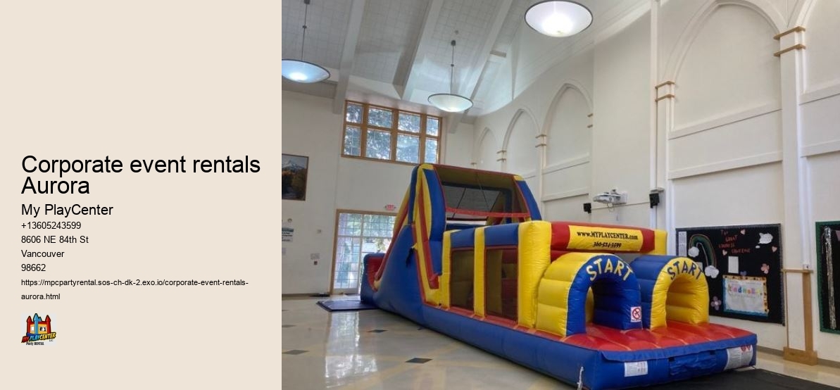 Corporate event rentals Aurora